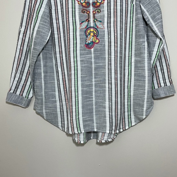Soft Surroundings Aruba Embroidered Tunic Top - Picture 3 of 8